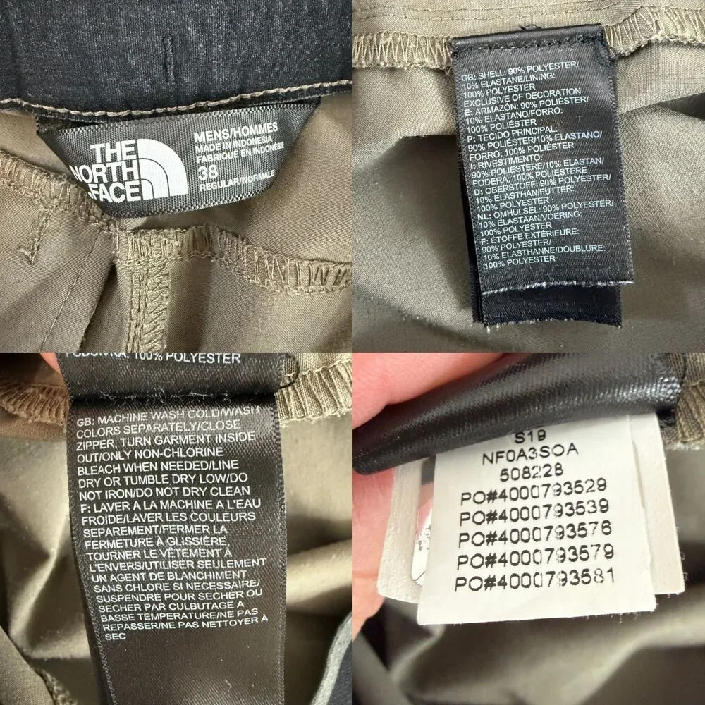 The North Face Men's Paramount Active Hiking Shorts Taupe - Size 38